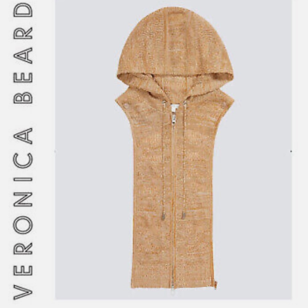 Veronica Beard Tan Hooded Scarf